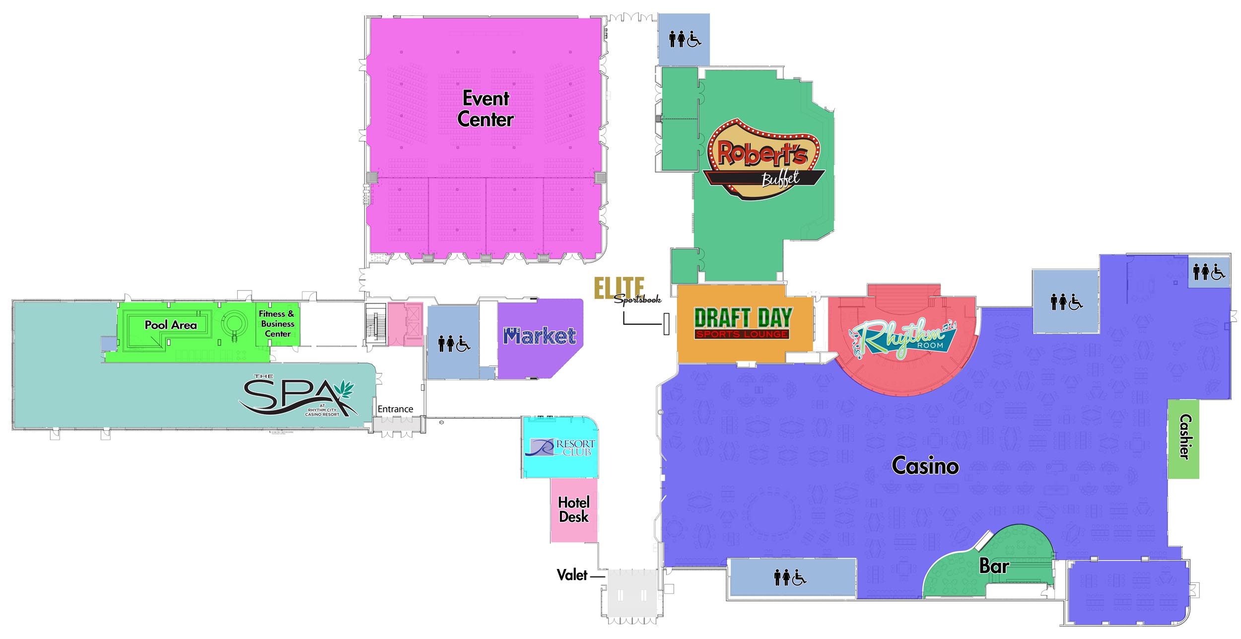 Property Map Rhythm City Casino Resort®